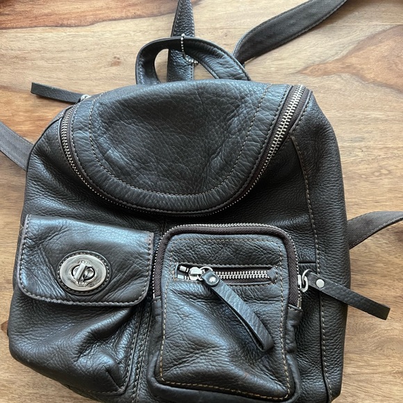 Gently used Danier leather smaller backpack - Picture 3 of 8